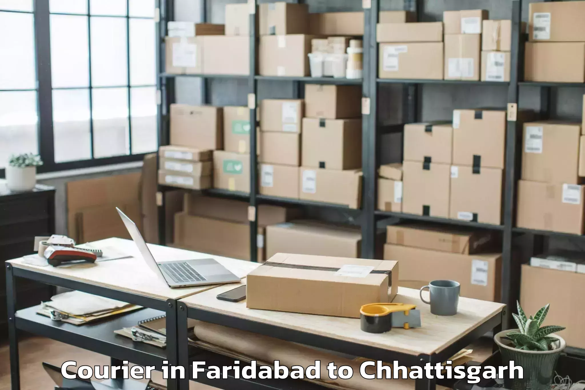 Top Faridabad to Gariaband Courier Available